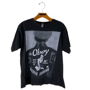 Obey 89th division pinup girl T-Shirt gray
